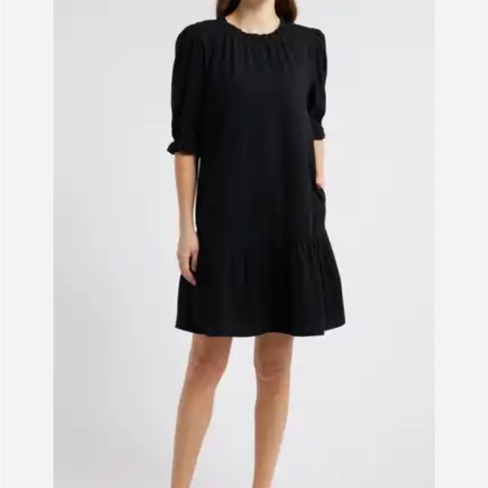 Caslon mixed media dress